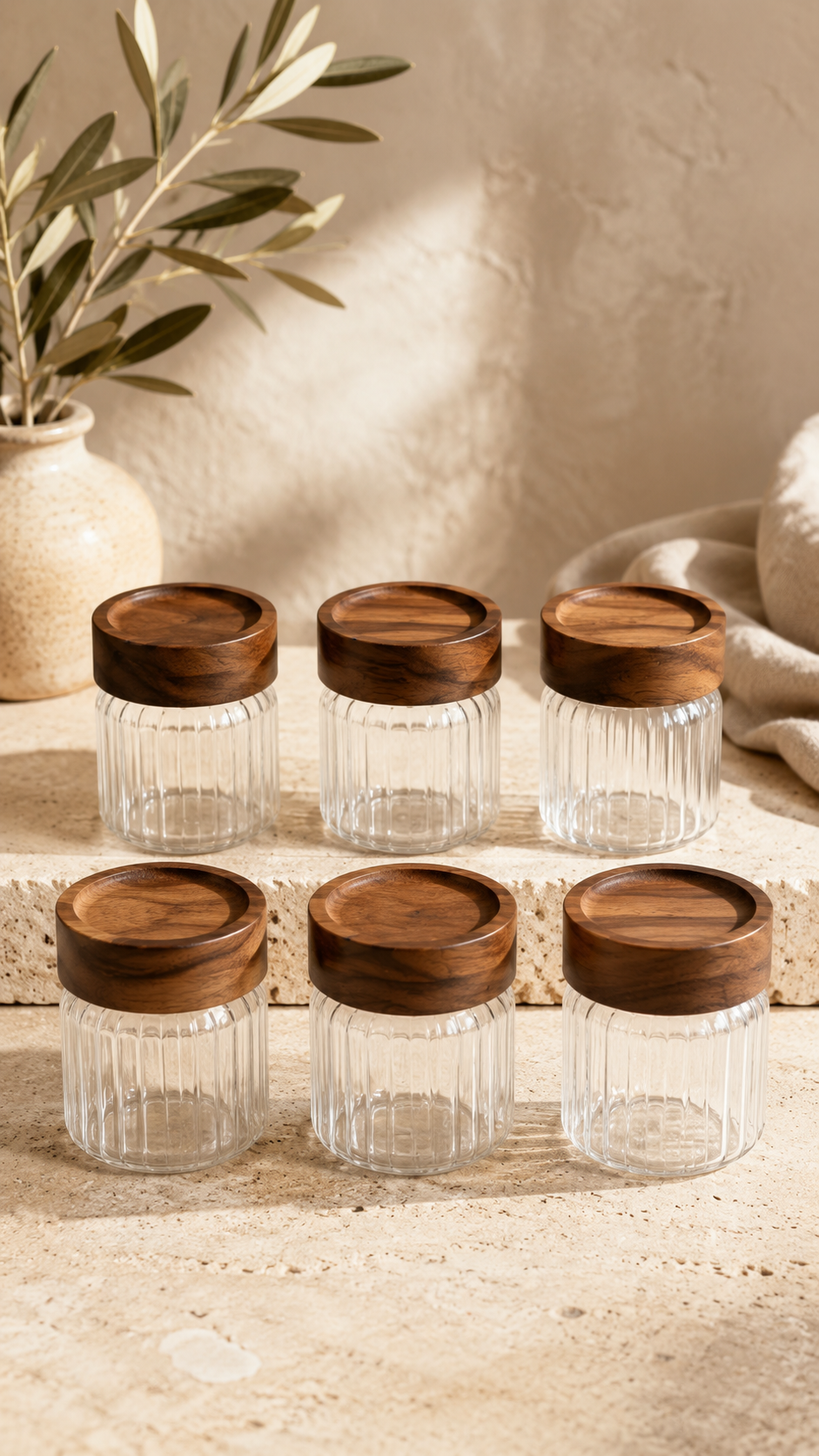 Space kruidenpotjes ribble | 6 stuks | 9 cm