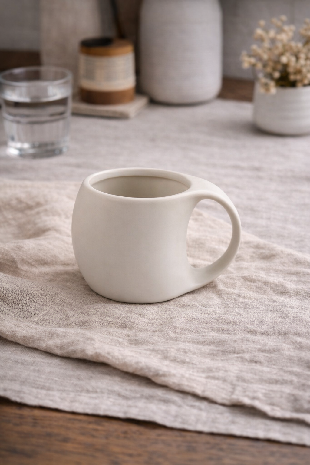 Aluré Keramikbecher | 2 Stück | Beige