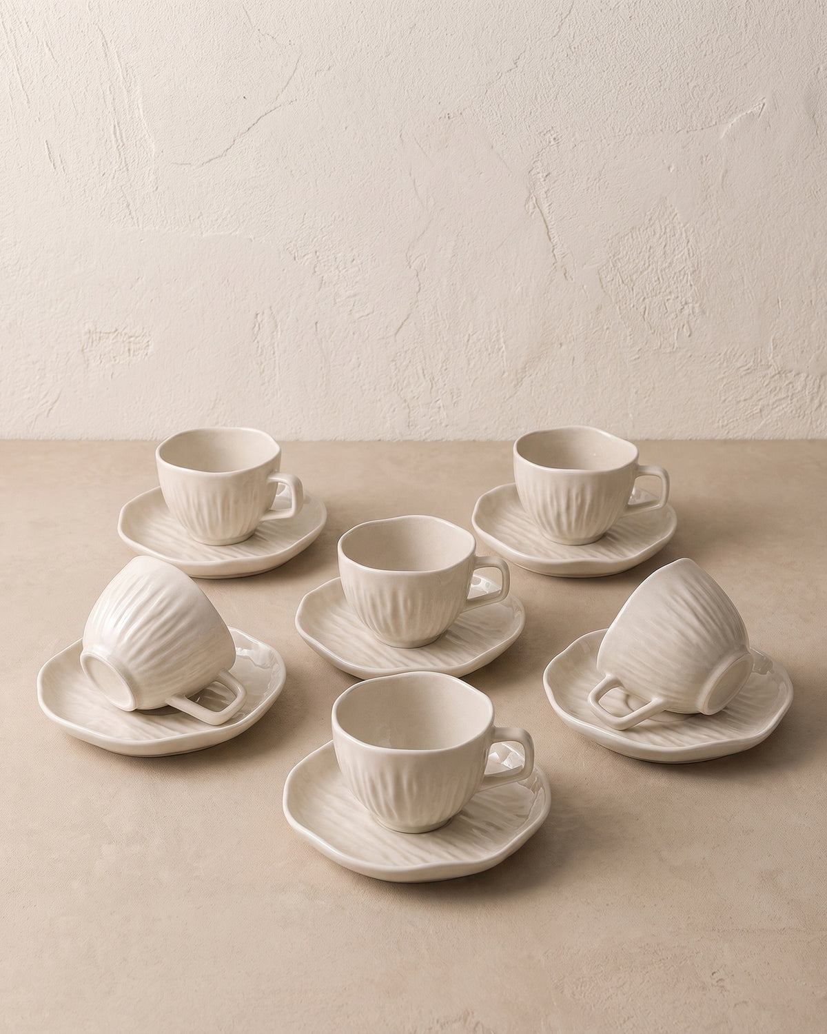 Cermico - Kaffeeset - Beige - 12-teilig - 200ml