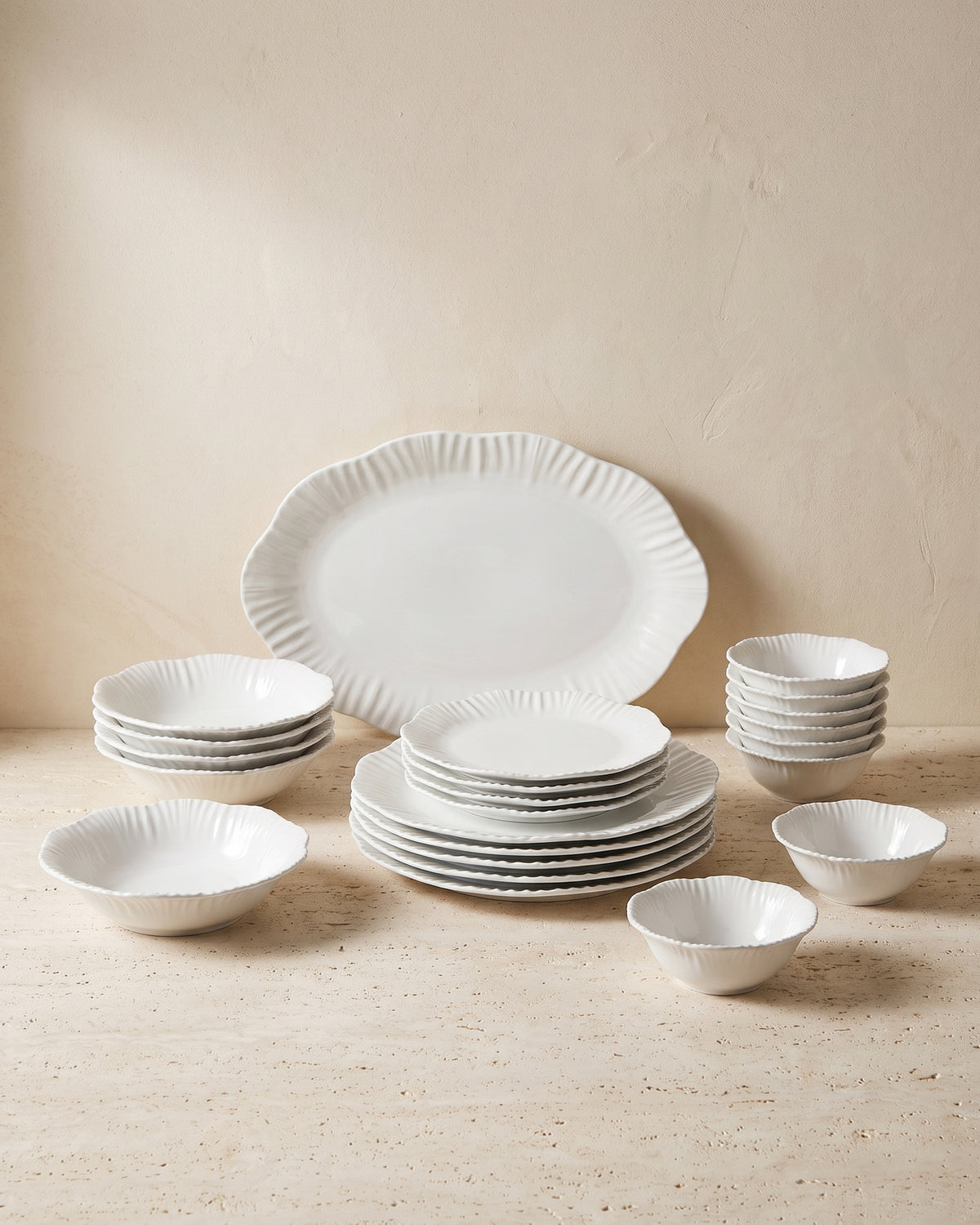 Bricard Bernis Service 25-teilig Weiß