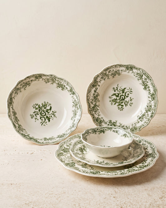 Vintage - Serviceset - 25-teilig - Grün