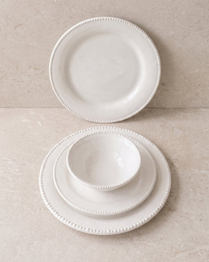 Pearls 24 Parça 6 Kişilik Yemek Takımı – Beyaz