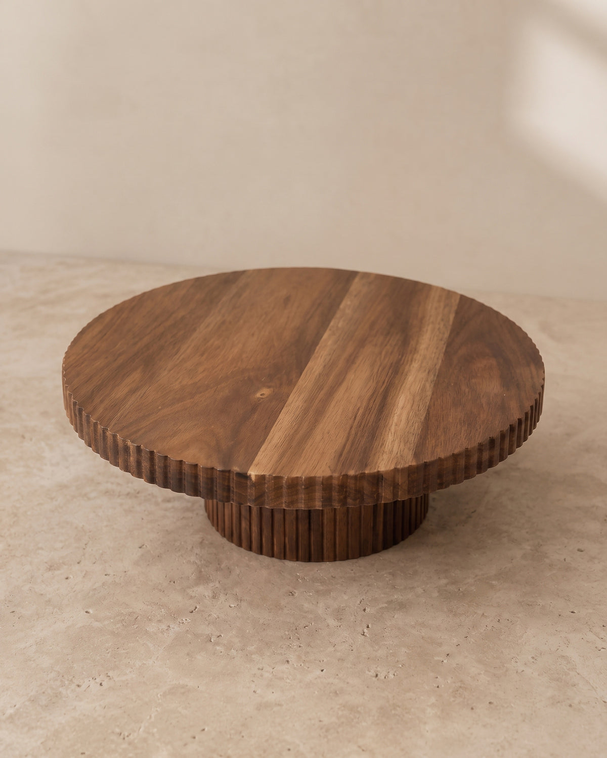 Elora Akasya Servis Tabağı Ahşap Teşhir Standı 30 cm