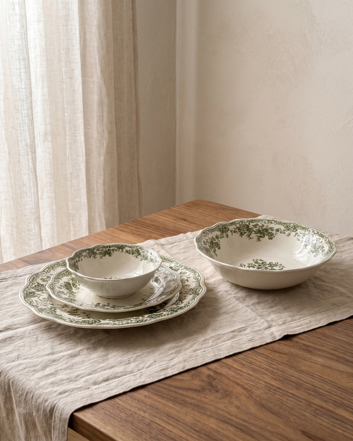 Vintage - Serviceset - 25-teilig - Grün