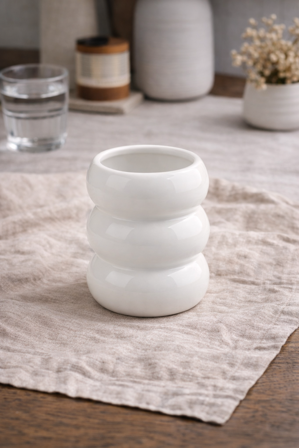 Wave Bubble Mok - Wit - 2 stuks - 400ml