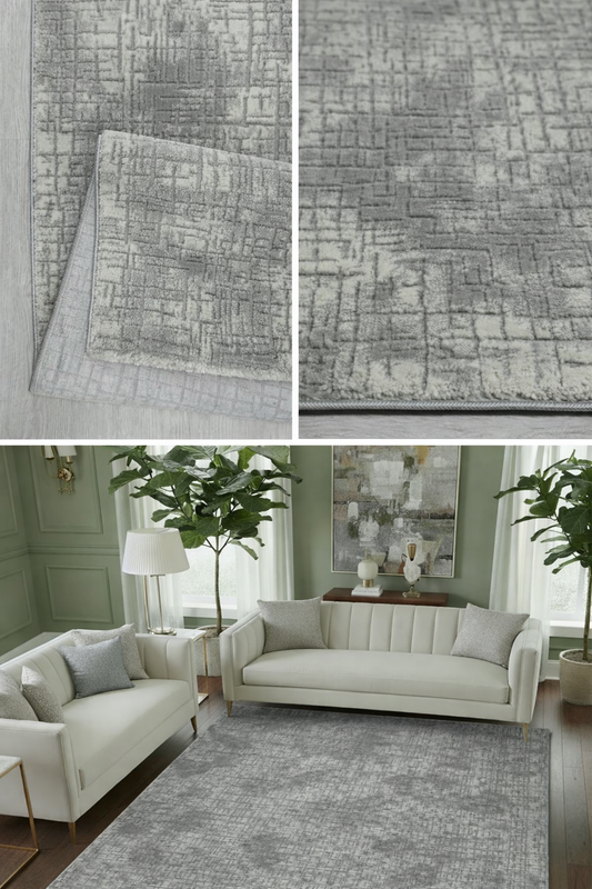 Elzar Soft Grey Vloerkleed