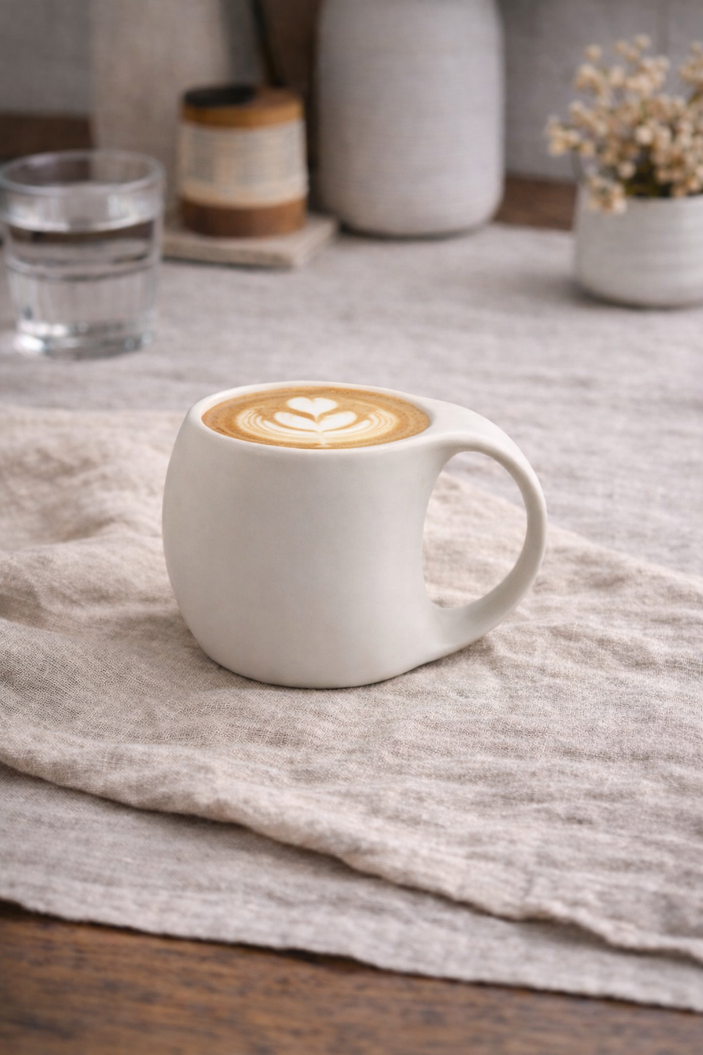 Aluré Keramikbecher | 2 Stück | Beige