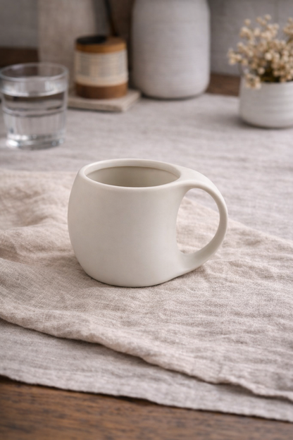 Aluré Keramikbecher | 2 Stück | Beige