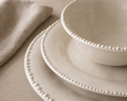 Pearls serviesset 24-delig voor 6 personen – beige