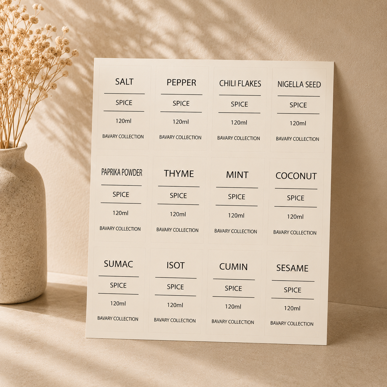Kruidenpotten set - 13 delig - Met stickers