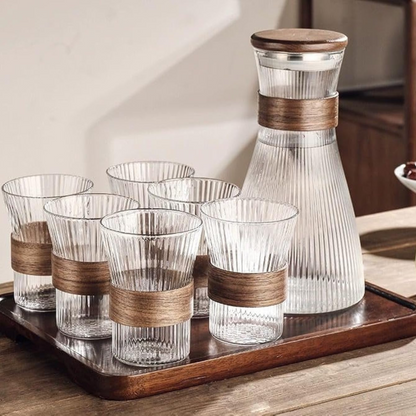Japanse stijl glazen set