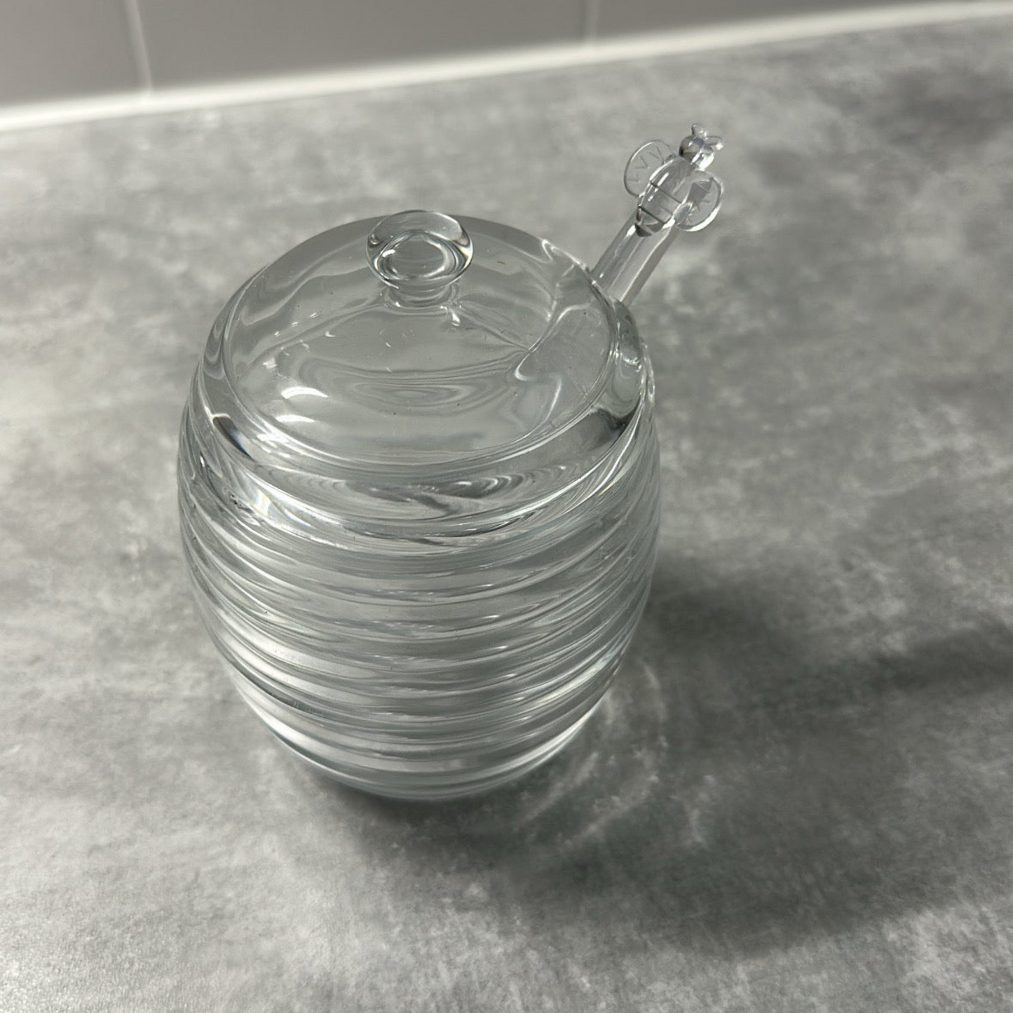 Miel-glazen Honingpot
