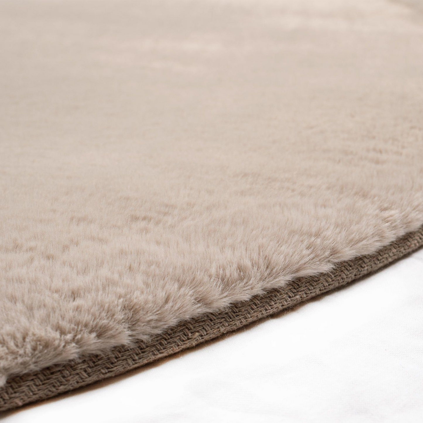 Fluffy vloerkleed Taupe