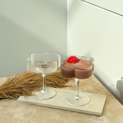 Clover Ripple champagne glazen