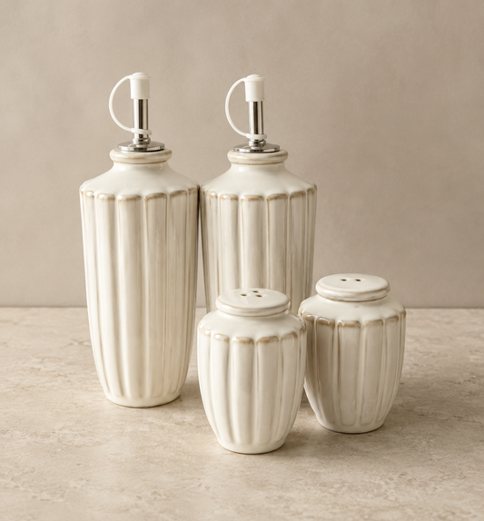 Bloomy lotus yağlık-tuzluk set| 4 parça